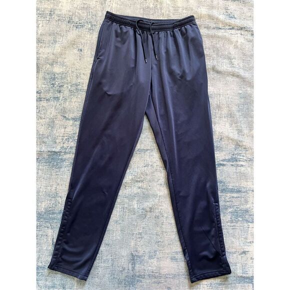 Umbro Blue Zippered Hem Elastic Waist Athletic Track Pants Large - Picture 1 of 7